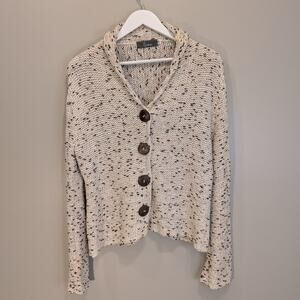Willow Cardigan Sweater Cotton Knit Warm LagenLook CottageCore Layer - Size M